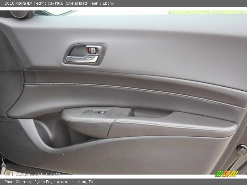Crystal Black Pearl / Ebony 2018 Acura ILX Technology Plus