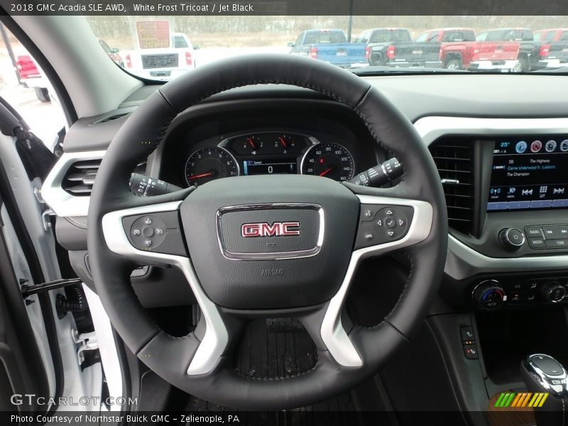 White Frost Tricoat / Jet Black 2018 GMC Acadia SLE AWD