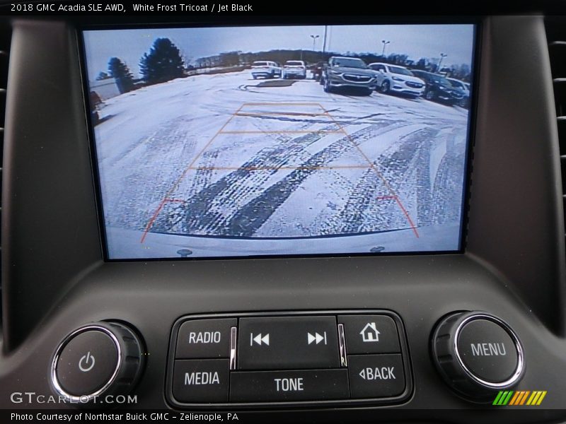 White Frost Tricoat / Jet Black 2018 GMC Acadia SLE AWD