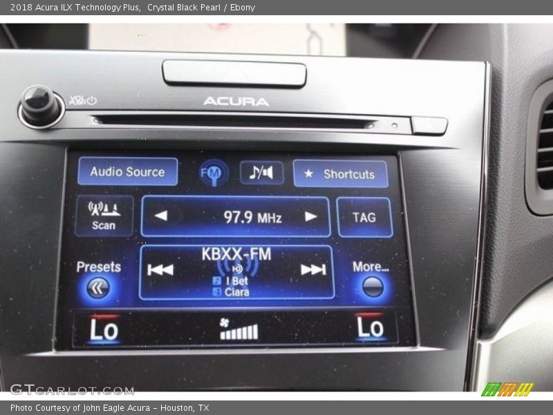 Crystal Black Pearl / Ebony 2018 Acura ILX Technology Plus