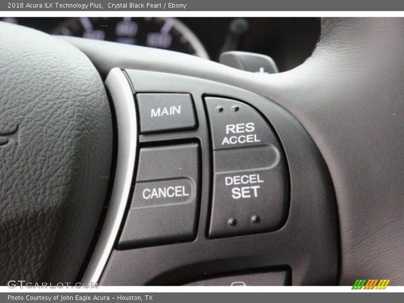 Crystal Black Pearl / Ebony 2018 Acura ILX Technology Plus