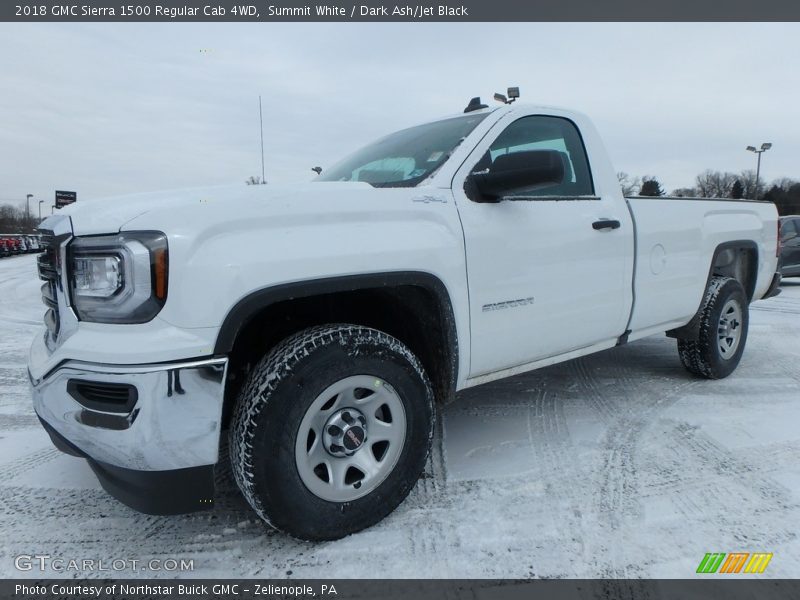 Summit White / Dark Ash/Jet Black 2018 GMC Sierra 1500 Regular Cab 4WD