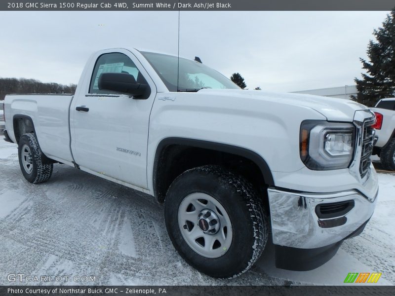 Summit White / Dark Ash/Jet Black 2018 GMC Sierra 1500 Regular Cab 4WD