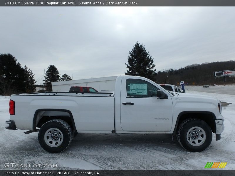 Summit White / Dark Ash/Jet Black 2018 GMC Sierra 1500 Regular Cab 4WD