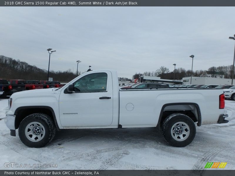 Summit White / Dark Ash/Jet Black 2018 GMC Sierra 1500 Regular Cab 4WD