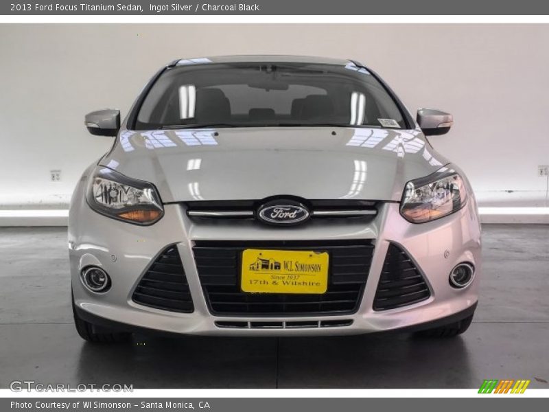 Ingot Silver / Charcoal Black 2013 Ford Focus Titanium Sedan