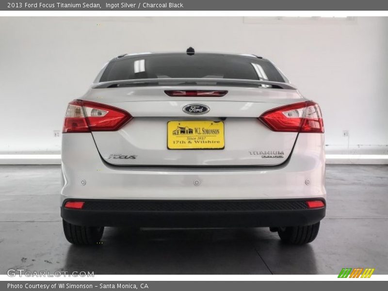 Ingot Silver / Charcoal Black 2013 Ford Focus Titanium Sedan
