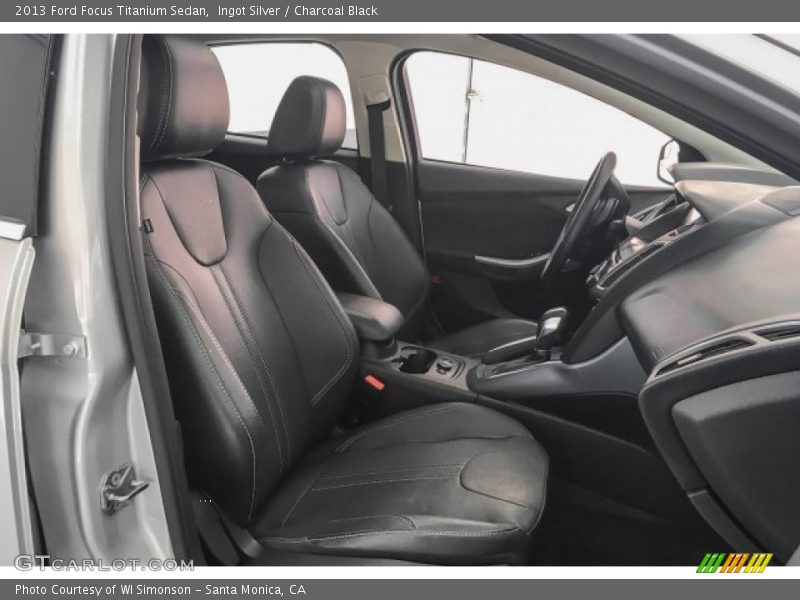 Ingot Silver / Charcoal Black 2013 Ford Focus Titanium Sedan