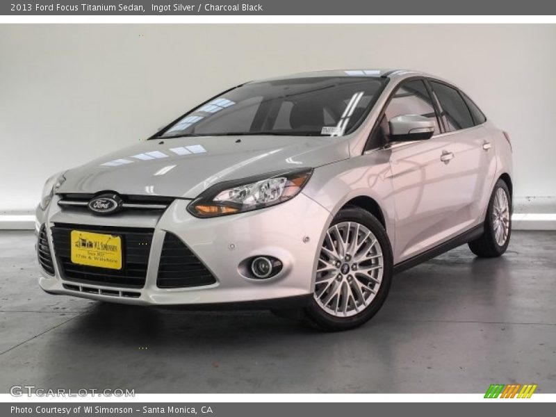 Ingot Silver / Charcoal Black 2013 Ford Focus Titanium Sedan