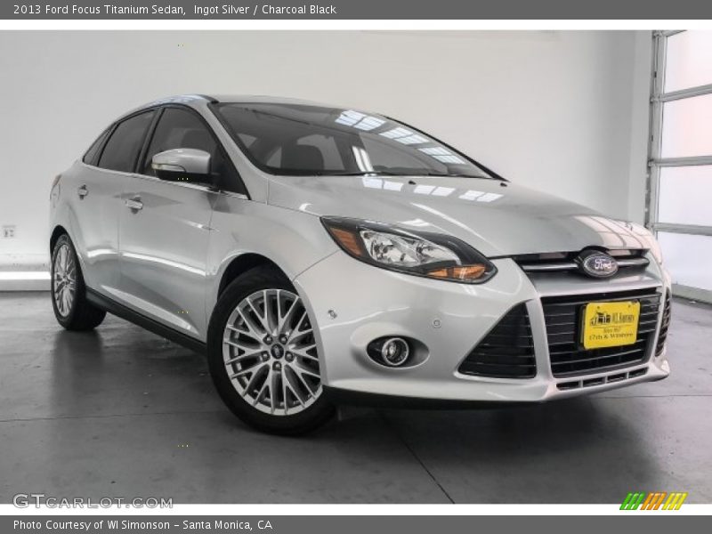 Ingot Silver / Charcoal Black 2013 Ford Focus Titanium Sedan
