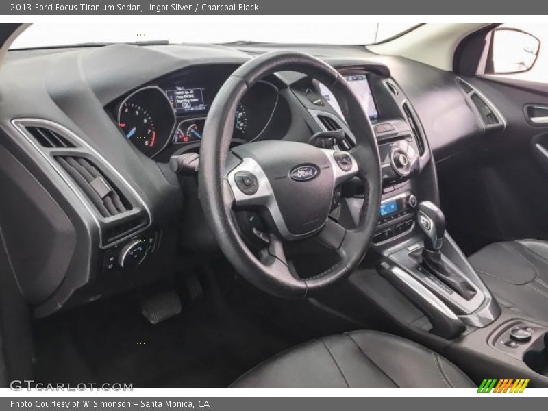 Ingot Silver / Charcoal Black 2013 Ford Focus Titanium Sedan