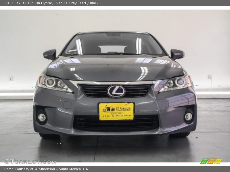 Nebula Gray Pearl / Black 2013 Lexus CT 200h Hybrid