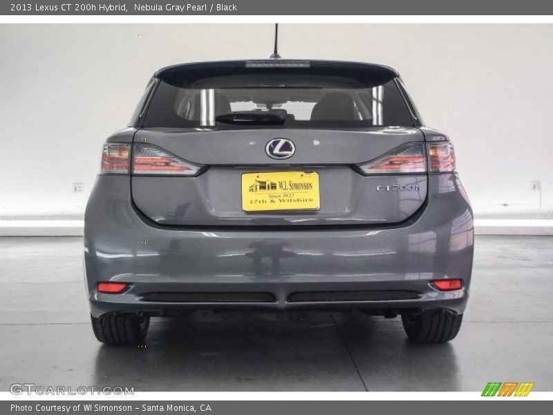Nebula Gray Pearl / Black 2013 Lexus CT 200h Hybrid