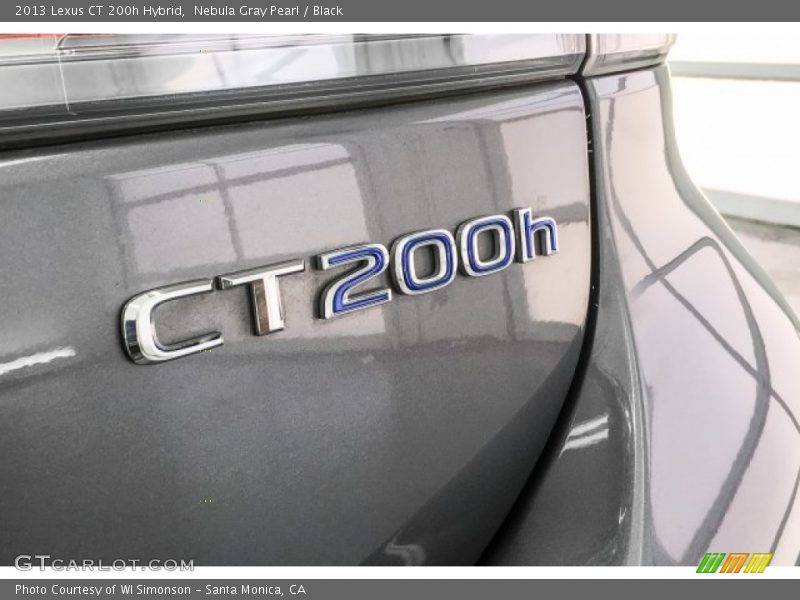 Nebula Gray Pearl / Black 2013 Lexus CT 200h Hybrid