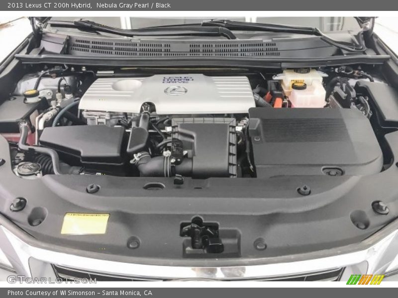 Nebula Gray Pearl / Black 2013 Lexus CT 200h Hybrid