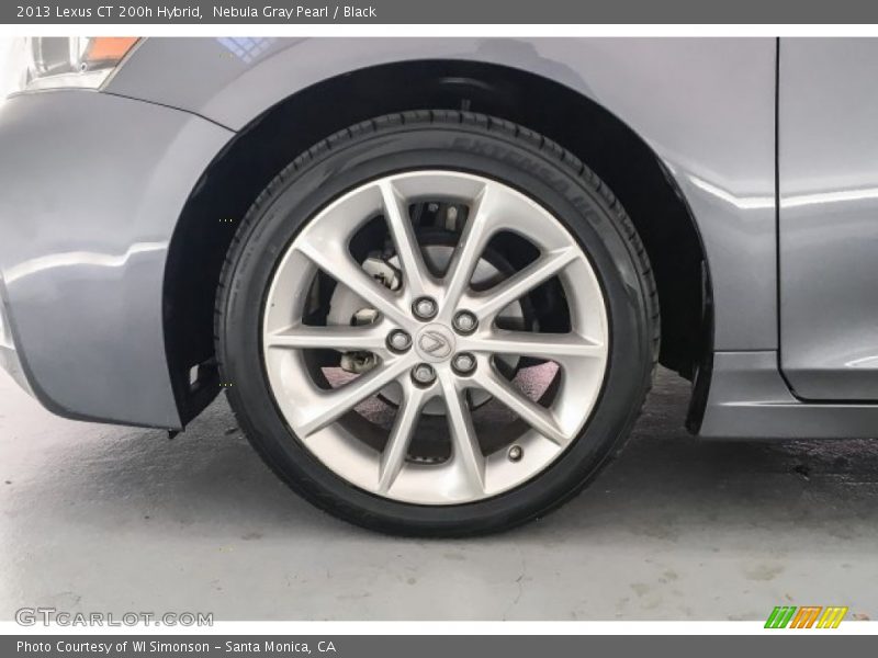Nebula Gray Pearl / Black 2013 Lexus CT 200h Hybrid