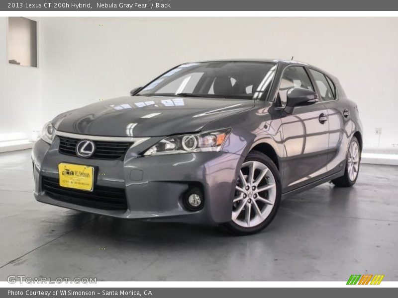 Nebula Gray Pearl / Black 2013 Lexus CT 200h Hybrid