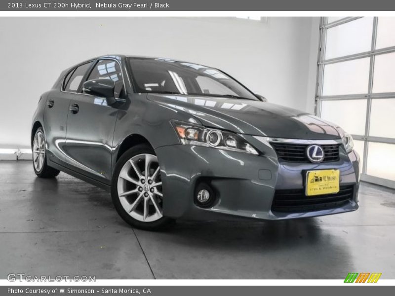 Nebula Gray Pearl / Black 2013 Lexus CT 200h Hybrid