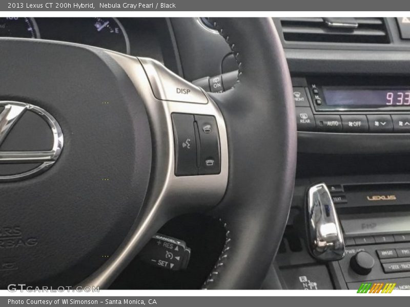 Nebula Gray Pearl / Black 2013 Lexus CT 200h Hybrid