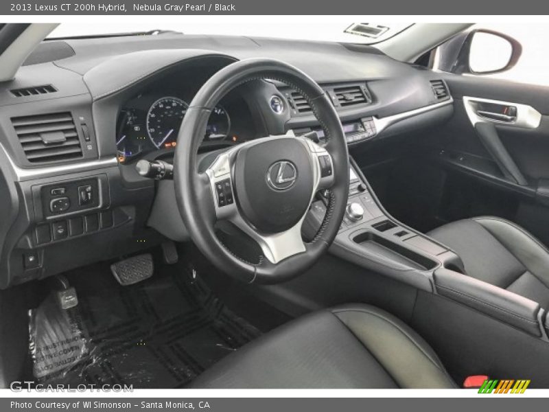 Nebula Gray Pearl / Black 2013 Lexus CT 200h Hybrid