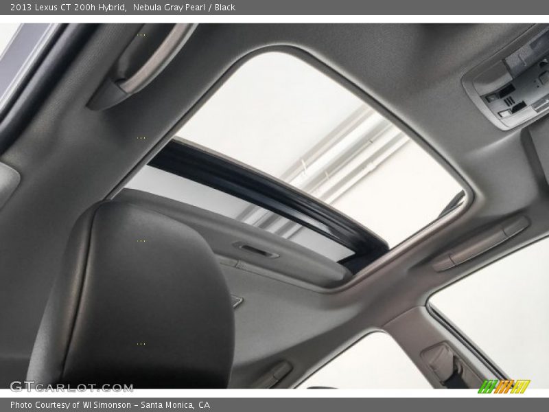 Nebula Gray Pearl / Black 2013 Lexus CT 200h Hybrid
