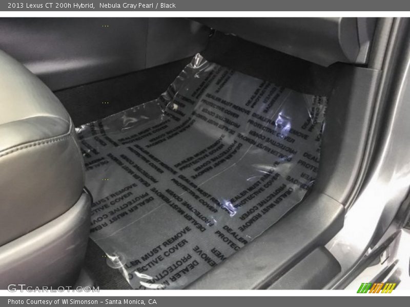 Nebula Gray Pearl / Black 2013 Lexus CT 200h Hybrid