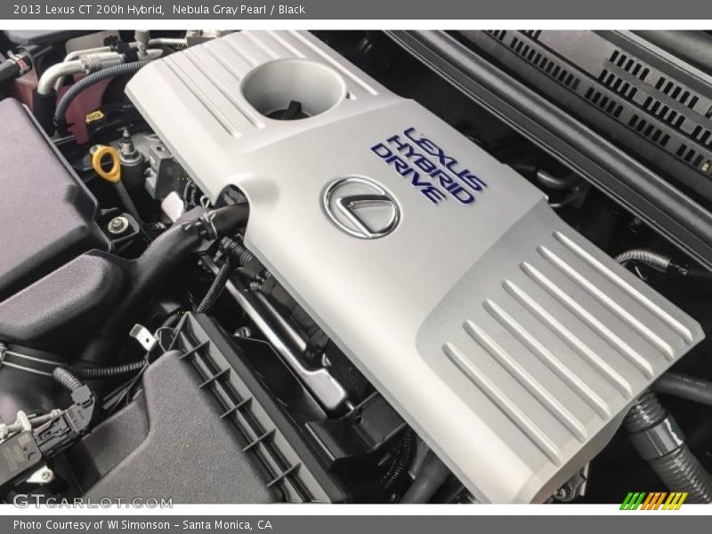 Nebula Gray Pearl / Black 2013 Lexus CT 200h Hybrid