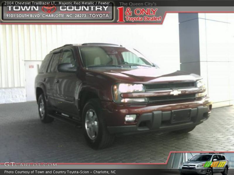 Majestic Red Metallic / Pewter 2004 Chevrolet TrailBlazer LT