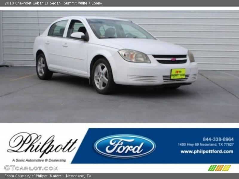 Summit White / Ebony 2010 Chevrolet Cobalt LT Sedan