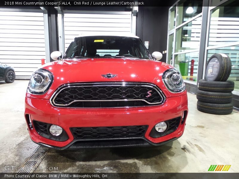 Chili Red / Lounge Leather/Carbon Black 2018 Mini Countryman Cooper S ALL4
