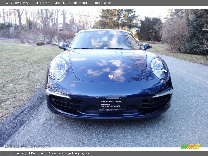 Dark Blue Metallic / Luxor Beige 2013 Porsche 911 Carrera 4S Coupe