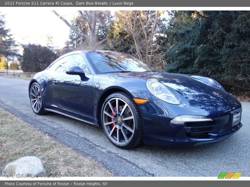 Dark Blue Metallic / Luxor Beige 2013 Porsche 911 Carrera 4S Coupe