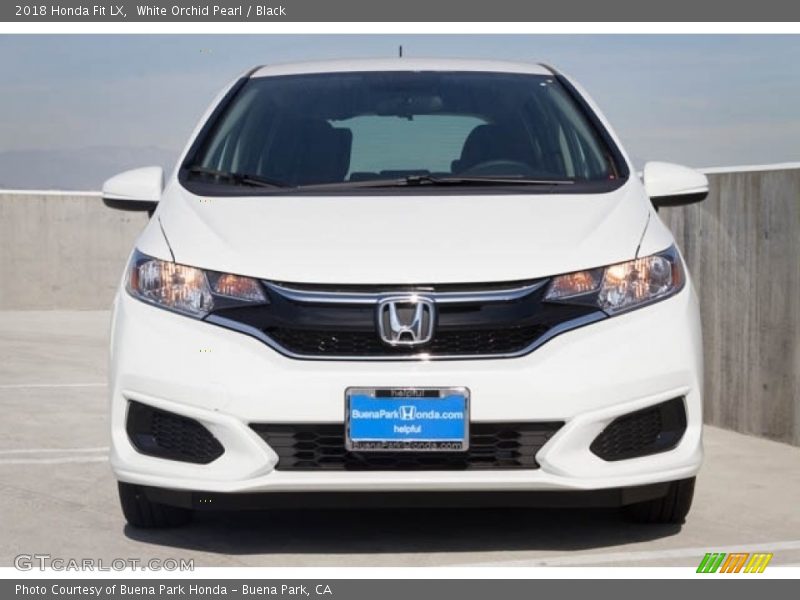 White Orchid Pearl / Black 2018 Honda Fit LX