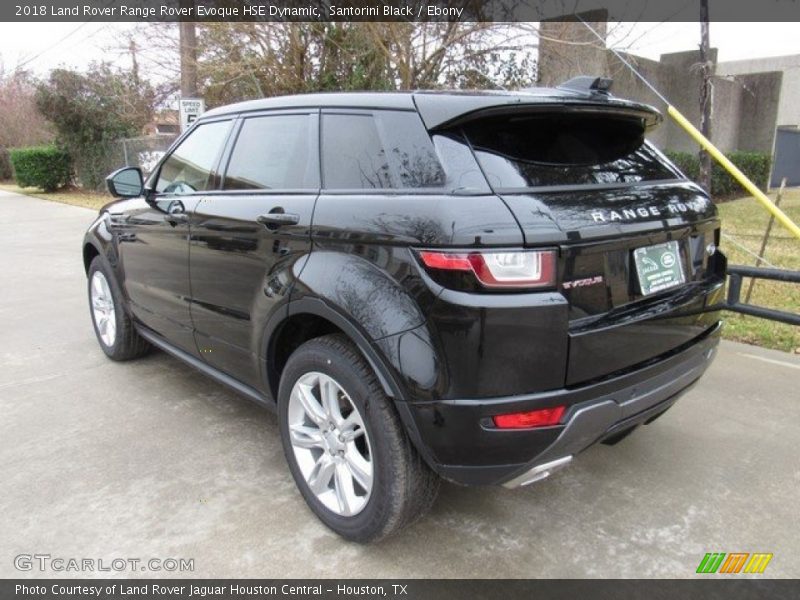 Santorini Black / Ebony 2018 Land Rover Range Rover Evoque HSE Dynamic