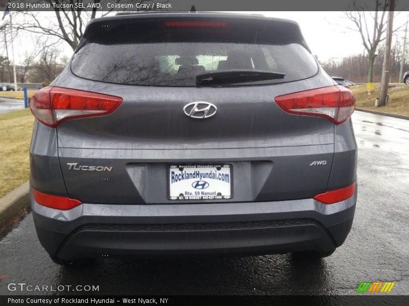Coliseum Gray / Black 2018 Hyundai Tucson SEL AWD