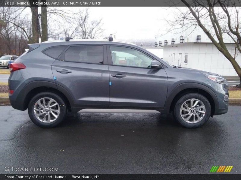 Coliseum Gray / Black 2018 Hyundai Tucson SEL AWD