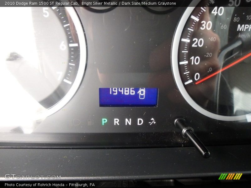 Bright Silver Metallic / Dark Slate/Medium Graystone 2010 Dodge Ram 1500 ST Regular Cab