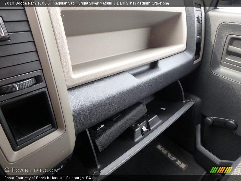 Bright Silver Metallic / Dark Slate/Medium Graystone 2010 Dodge Ram 1500 ST Regular Cab