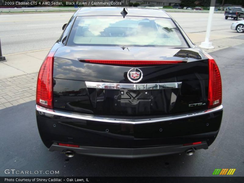Black Raven / Cashmere/Cocoa 2009 Cadillac CTS 4 AWD Sedan