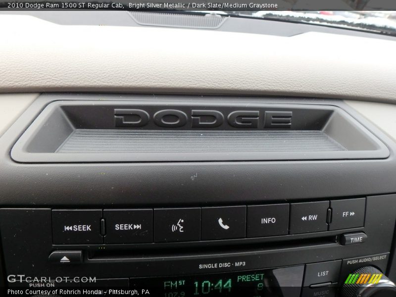 Bright Silver Metallic / Dark Slate/Medium Graystone 2010 Dodge Ram 1500 ST Regular Cab