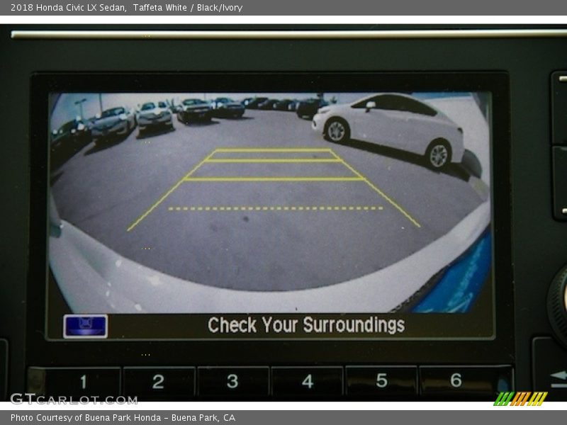 Taffeta White / Black/Ivory 2018 Honda Civic LX Sedan
