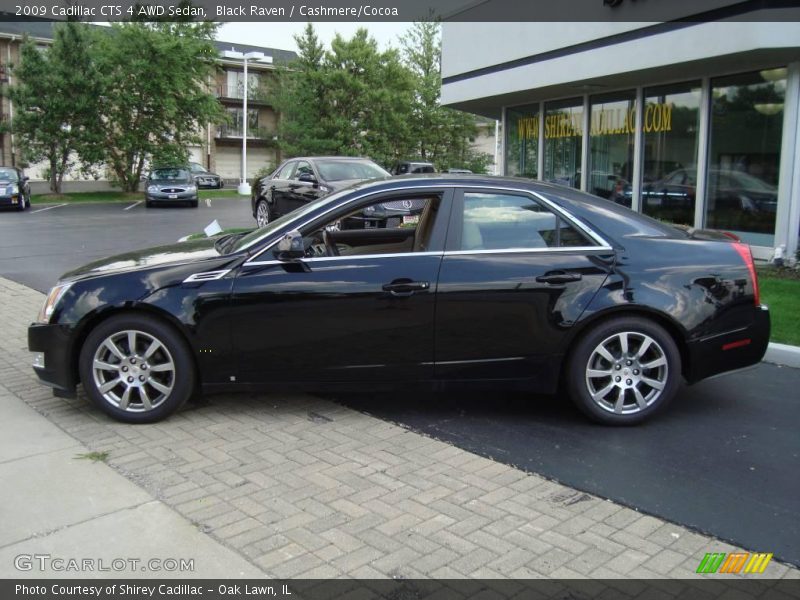 Black Raven / Cashmere/Cocoa 2009 Cadillac CTS 4 AWD Sedan