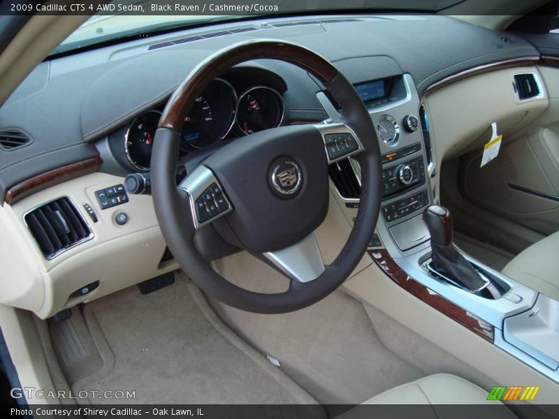 Black Raven / Cashmere/Cocoa 2009 Cadillac CTS 4 AWD Sedan