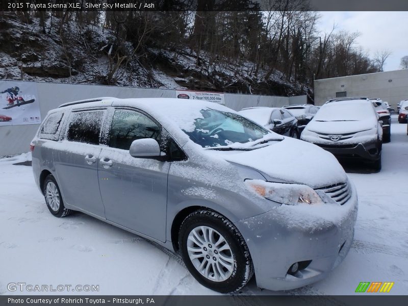 Silver Sky Metallic / Ash 2015 Toyota Sienna XLE