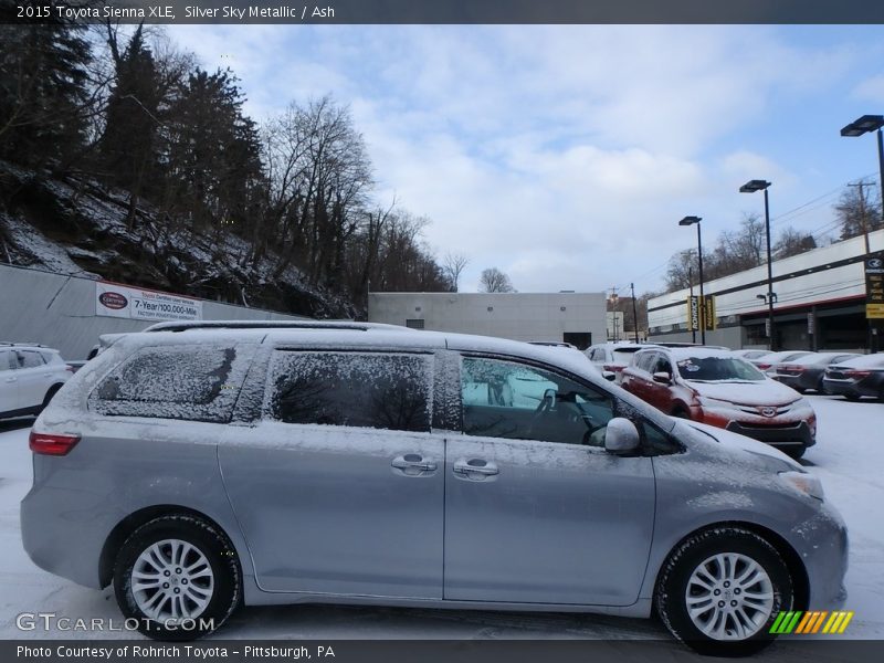 Silver Sky Metallic / Ash 2015 Toyota Sienna XLE