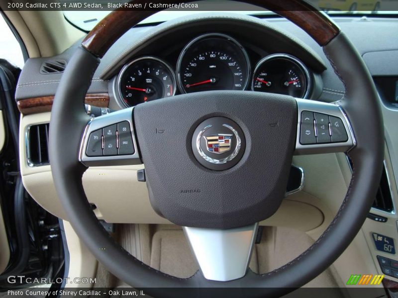Black Raven / Cashmere/Cocoa 2009 Cadillac CTS 4 AWD Sedan