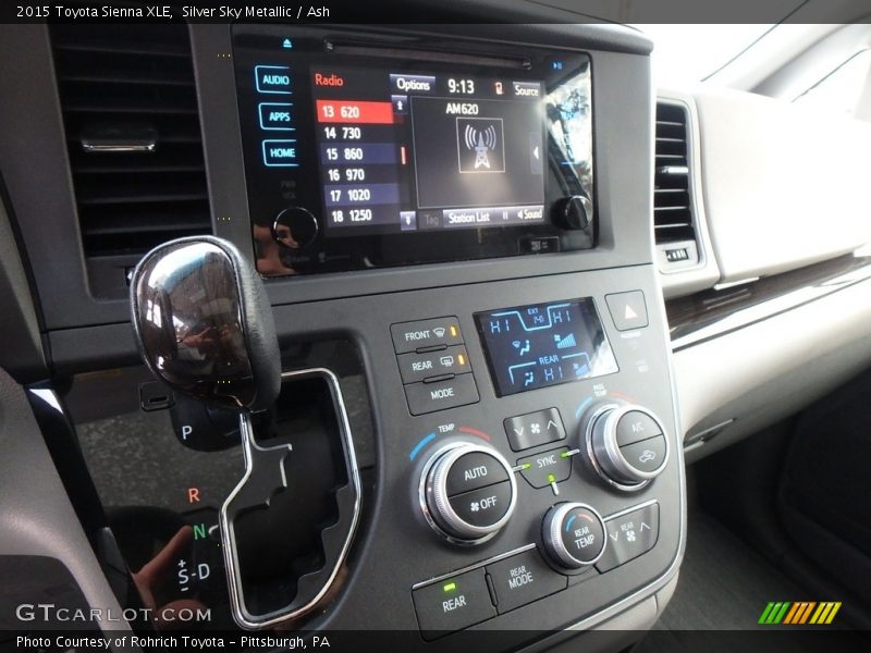 Silver Sky Metallic / Ash 2015 Toyota Sienna XLE