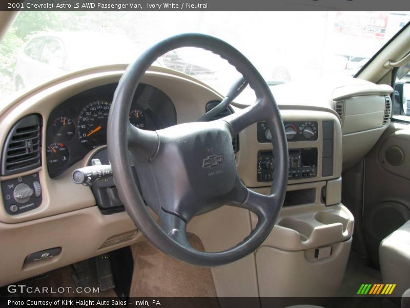 Ivory White / Neutral 2001 Chevrolet Astro LS AWD Passenger Van