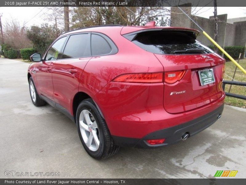 Firenze Red Metallic / Latte 2018 Jaguar F-PACE 25t AWD Premium