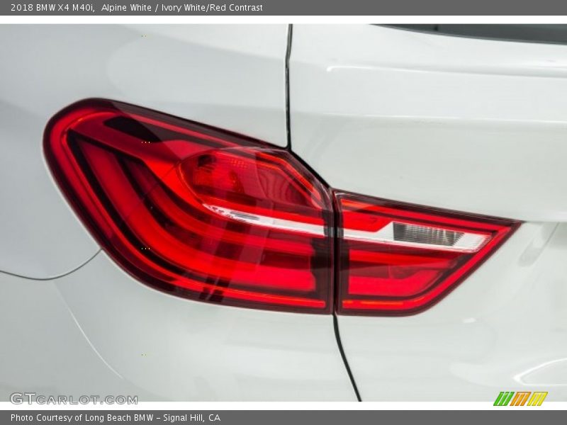 Alpine White / Ivory White/Red Contrast 2018 BMW X4 M40i